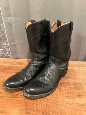 Justin Boots Black Men's Western Cowboy Boots